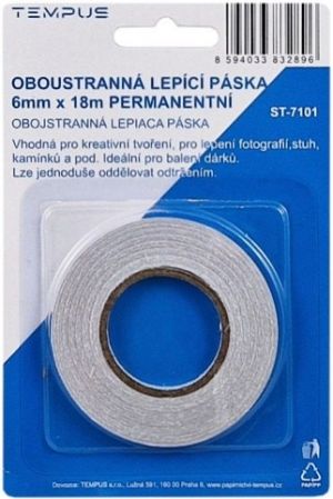 Lepící páska oboustr. 6 x 18 blistr ST-7101