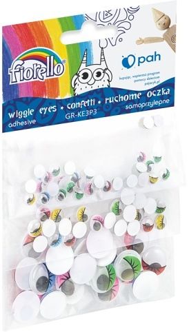 Oči samolepící mix velikostí s řasami 170-2608