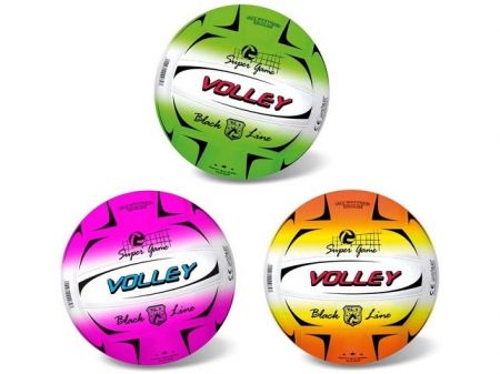Míč volejbalový FLUO BLACK LINE ASSORT, 21 cm