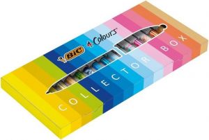 Sada čtyřbarevných kuličkových per Colors Collection, dárková, 15ks, BIC