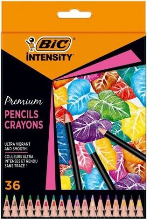 Barevné pastelky "Intensity Premium", 36 barev, BIC, 951852