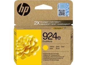 4K0U9NE Inkjet cartridge for Officejet Pro 8120e, 8130e printers, HP 924 EvoMore, yellow,