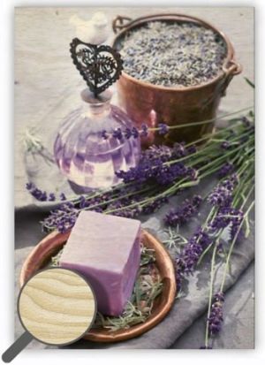 Dřevěný obraz Provence / 34cm x 48,5cm / O004