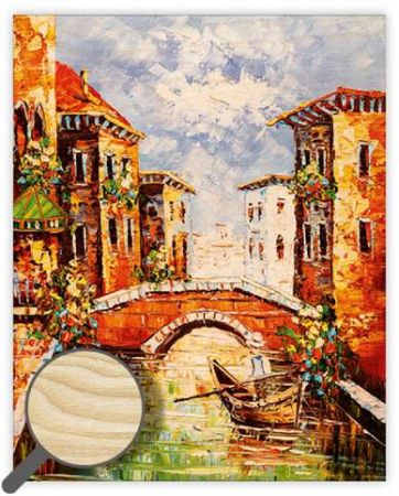 Dřevěný obraz Venezia III. / 24cm x 30cm / O046