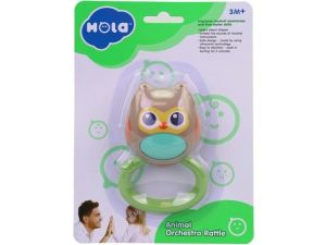 Chrastítko sova, 11 x 7 x 4 cm