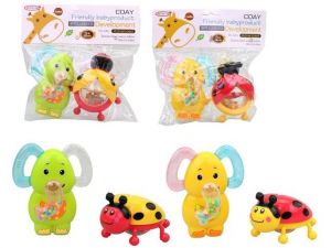 Chrastítka, 2 ks, 12 x 9 cm