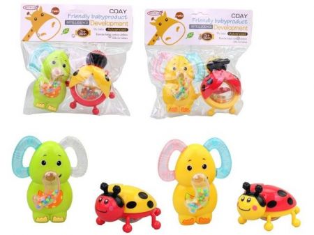 Chrastítka, 2 ks, 12 x 9 cm