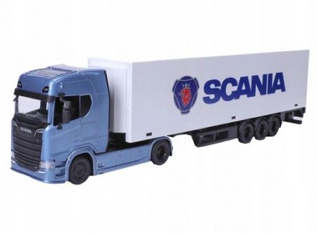 Bburago 1:43 Truck with trailer - Scania 770 S - White Trailer SCANIA
