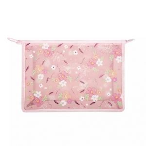 ALBI Pouzdro na dokumenty A4 - Růžové kytičky