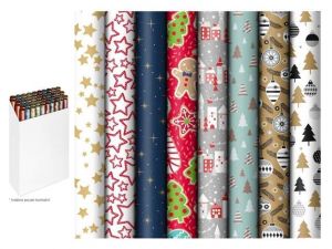 Balící papír vánoční role 500x70 mix č.12