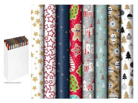 Balící papír vánoční role 500x70 mix č.12