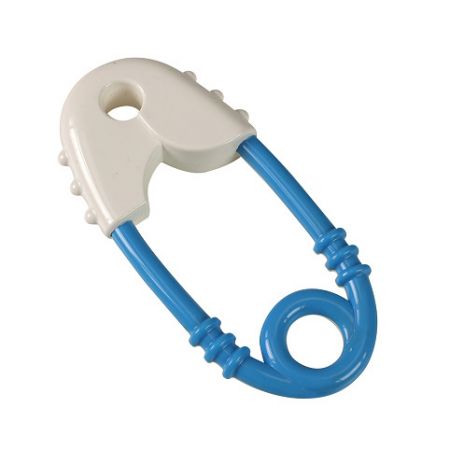 Chrastítko špendlík modro-bílý