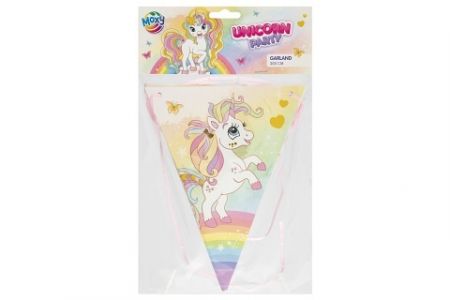Girlanda papírová- jednorožec 300cm