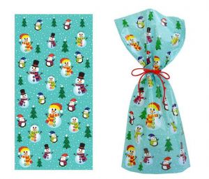 Sáček mikulášský 20 x 40cm sněhulák LUMA