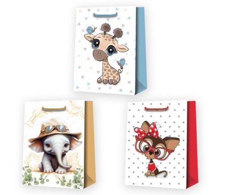 Taška dárková 18 x 23 x 10cm DĚTSKÁ mix