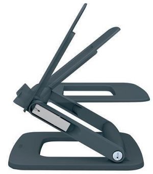 Stojan na notebook "Ergo", šedá, nastavitelný, LEITZ 64240089