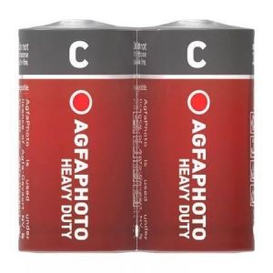 Baterie &quot;Heavy Duty&quot;, C baby, zinkouhlíková, 2 ks, AGFAPHOTO APFCS