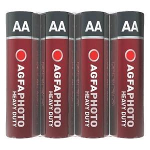 Baterie "Heavy Duty", AA, zinkouhlíková, 4 ks, AGFAPHOTO APFAAS4