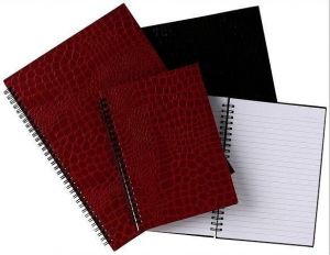 Blok na psaní "Crocodile", černý, linkovaný, drátěná kroužková vazba, A5, 160 listů, REXEL