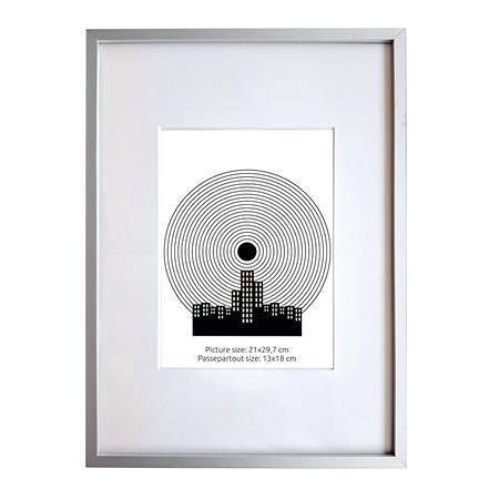 Rámeček "Fotoplus", stříbrná, 21 x 29,7 cm, hliník