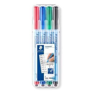 Popisovač "Lumocolor 305 F", 4 barvy, sada, nepermanentní, OHP, STAEDTLER