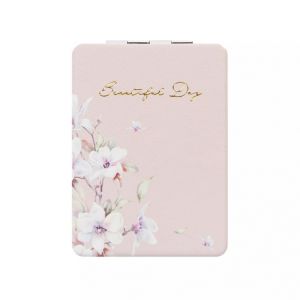 ALBI Zrcátko obdélník - Růžová květina