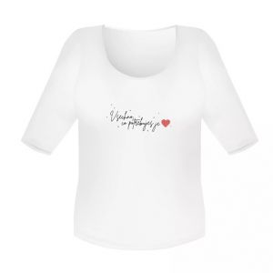 ALBI Dámské tričko s kamínky - Láska, vel. XL