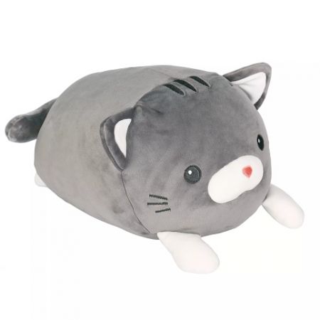 ALBI Plyšový polštář - Šedá kočka