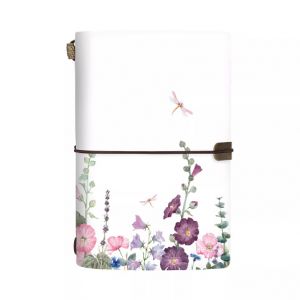 ALBI Luxusní diář 2025 - Květiny s vážkou