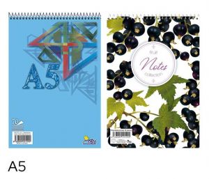 Spirálový blok A5 čistý 70 listů