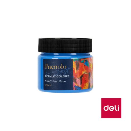 Barva akrylová 100ml, modrá kobaltově FINENOLO DELI EC17-CB