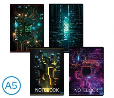 Sešit A5 linka 52l Matrix mix