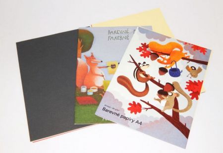 Složka barevných papírů A4 20 listů