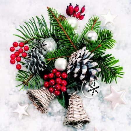 Ubrousky DAISY L (20ks) Xmas Winter Decor