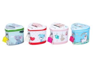 Pokladnička plechová srdíčko