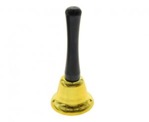 Mikulášský zvonek černo - zlatý