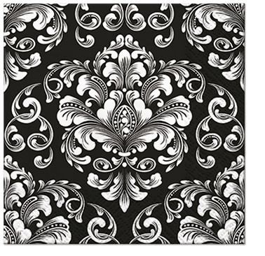 Ubrousky PAW Dekor C (20ks) Beautiful Moments (black)