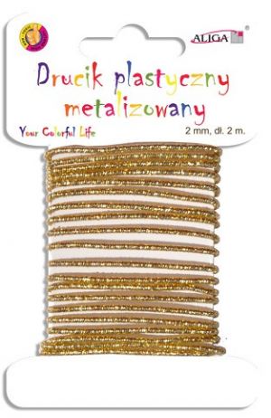 ALIGA drátek DA-2108 metal zlatá 2mmx2m
