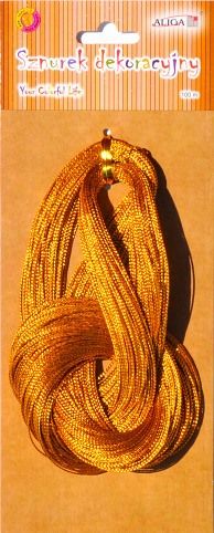 ALIGA provázek SZM-4089 1mm*100m zlatý