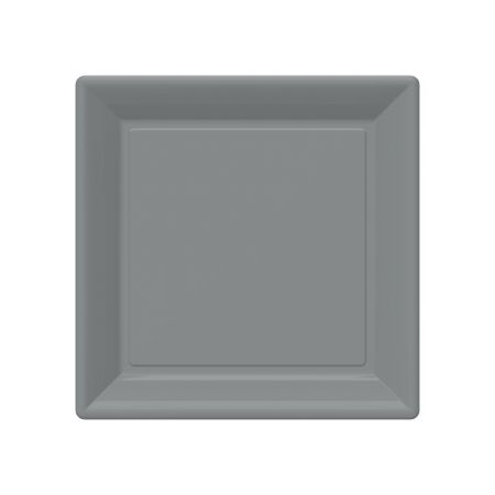 Talíř EKO PM 23x23 cm 20ks šedý