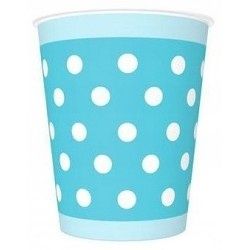 Kelímek papírový PM 250ml 8ks Blue Dots