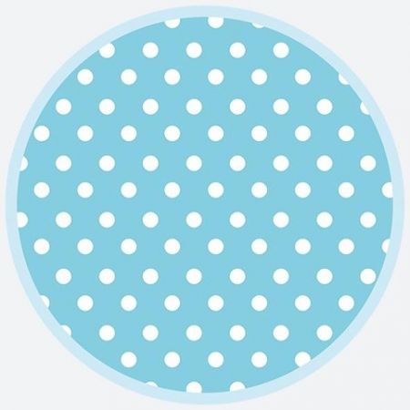 Talíř papírový PM 18cm 8ks Blue Dots