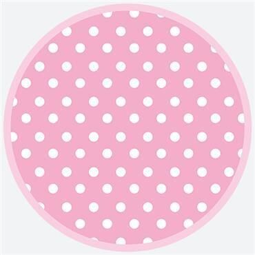 Talíř papírový PM 23cm 8ks Pink Dots