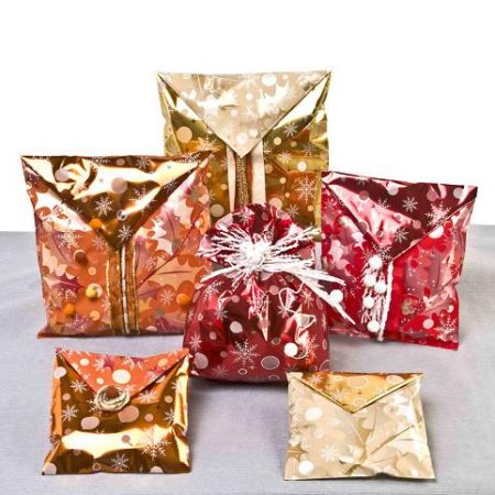 Sáček fólie 40x65 PNP Ornament Double modrý /25/
