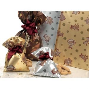 Sáček fólie 50x70 PNP Cookies Marrone /25/