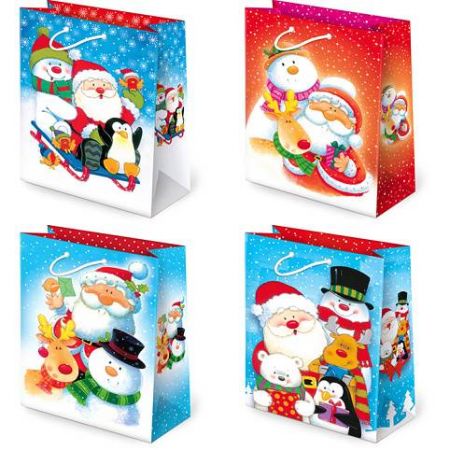 Tašky dárkové PAW SC T16-L Mikulaš a sněhulak