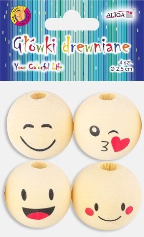 ALIGA dekorace PJG-3812 hlavičky pěnové 3cm 4ks