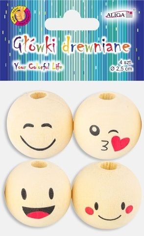 ALIGA dekorace PJG-3812 hlavičky pěnové 3cm 4ks