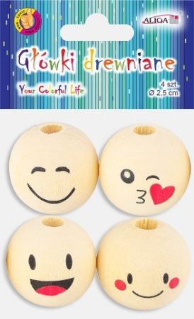 ALIGA dekorace PJG-3812 hlavičky pěnové 3cm 4ks