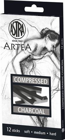 Lisovaný uhel Artea 12 ks - sada 3 tvrdostí